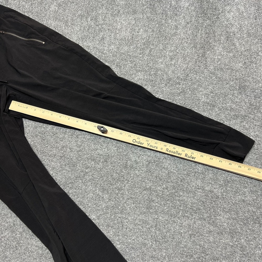Athleta Jogger Pants Womens 6 Black Trekkie North Elastic Waist Zip Pockets - Picture 11 of 13